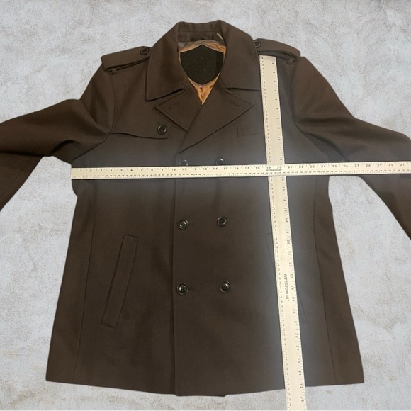 Black Rivet Men's Taupe Gray Peacoat Size XL - Picture 8 of 16